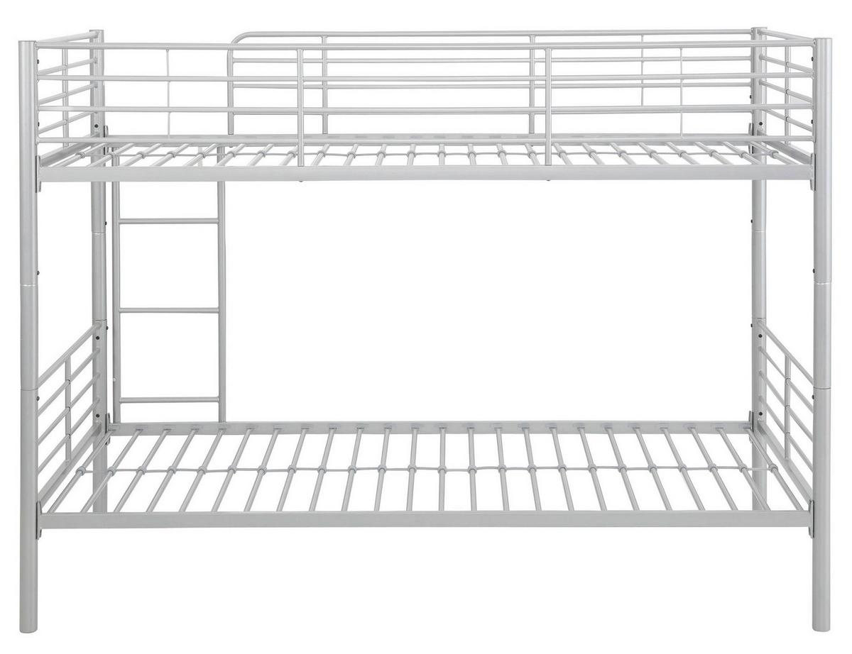 Etagenbett Rosie Silberfarben 90x200cm - Silberfarben, Design, Metall (90/200cm) - MID.YOU