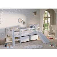 SPIELBETT Forrest Weiß 90x200cm - Weiß/Naturfarben, MODERN, Holz (90/200cm) - Vipack