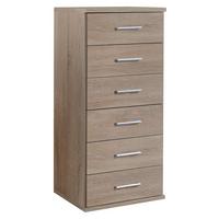 Komoda OSAKA šírka 46cm - farba duba/hliníková, Konventionell, kompozitné drevo/plast (46/103/40cm) - MID.YOU