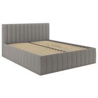 Čalúnená posteľ ORINOCO PL: 180/200 cm, tmavosivá - tmavosivá, Modern, kov/drevo (180/200cm) - Mömax