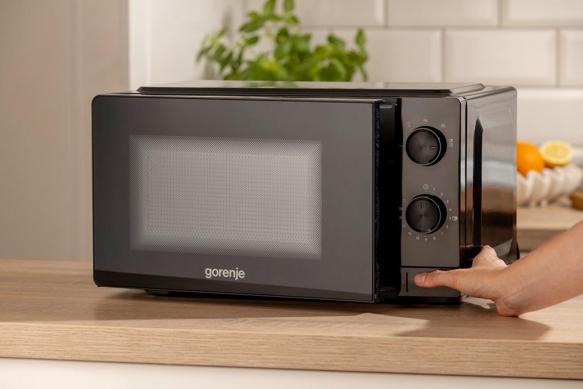 MIKROWELLE 20 Liter, 700W - Schwarz, Basics, Glas/Kunststoff (44,6/24,2/35,2cm) - Gorenje