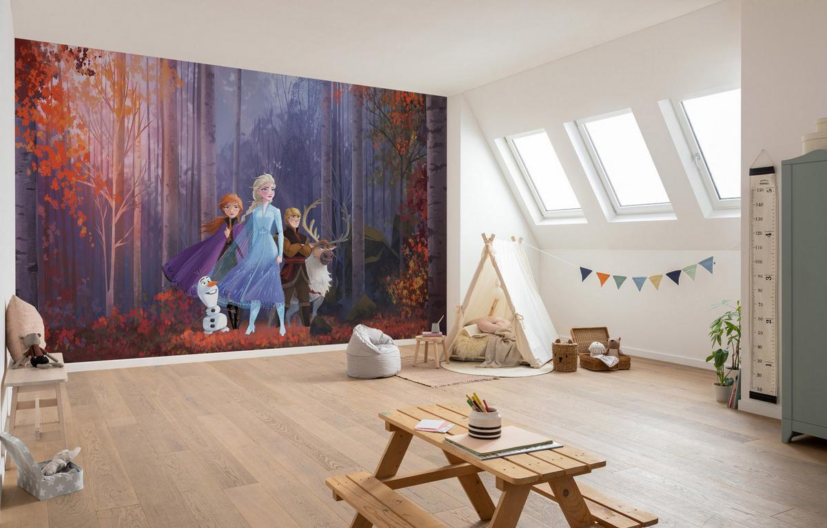 Fototapete Frozen Autumn Glade - Multicolor, Trend, Papier (400/280cm)