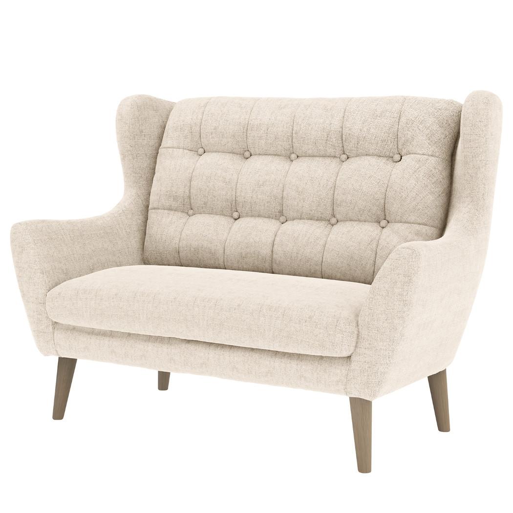 2-Sitzer-Sofa Henry, Silberfarben B: 144 cm - Eichefarben/Silberfarben, KONVENTIONELL, Textil (144/107/94cm) - Trendmanufaktur