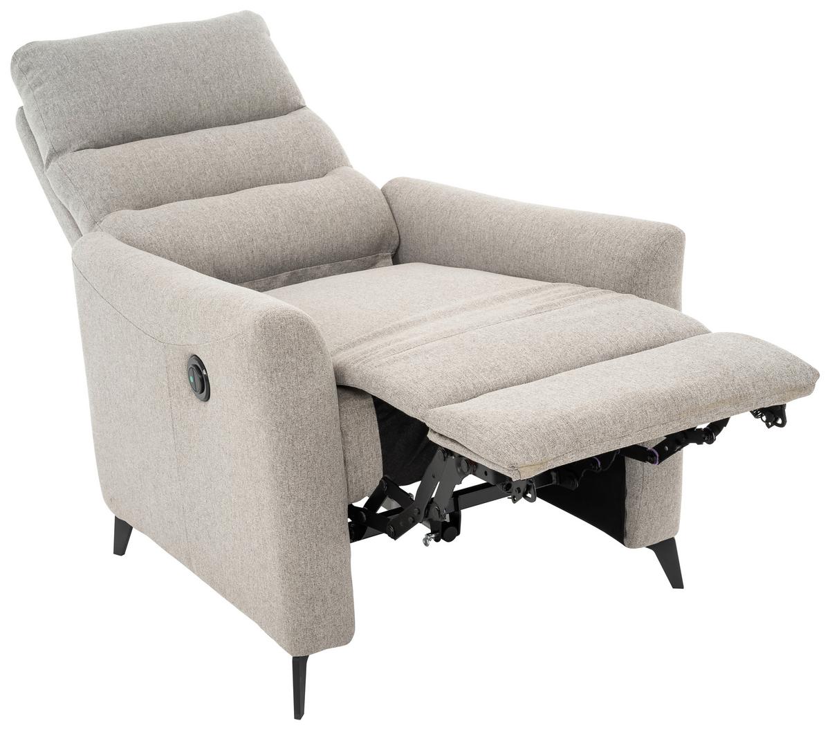 Relaxsessel Solace Grau/schwarz B: 72 Cm - Schwarz/Grau, Design, Textil/Metall (72/100/89cm) - Livetastic