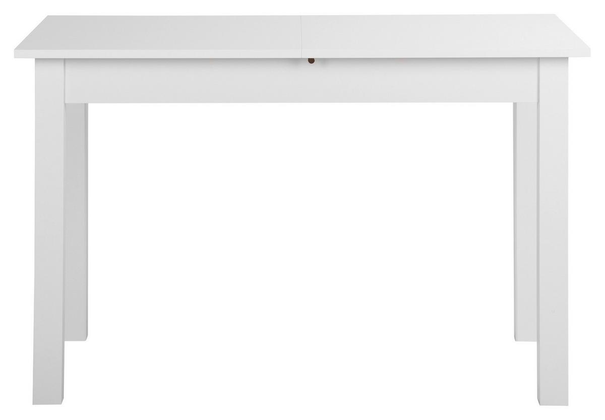 Esstisch Ausziehbar Coburg 120-160x70 Cm Weiß - Weiß, Design, Holzwerkstoff (120/70/76,5cm) - Carryhome