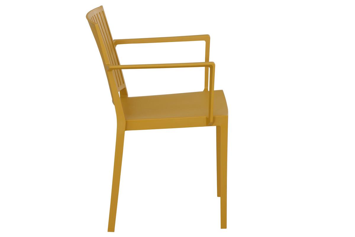Stapelstuhl T20108 - Gelb, Basics, Kunststoff (57/80/56cm) - Siena Garden