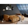Schlafsofa Bullet Goldfarben B: 235 Cm - Goldfarben/Schwarz, KONVENTIONELL, Textil (235/88/120cm) - MID.YOU