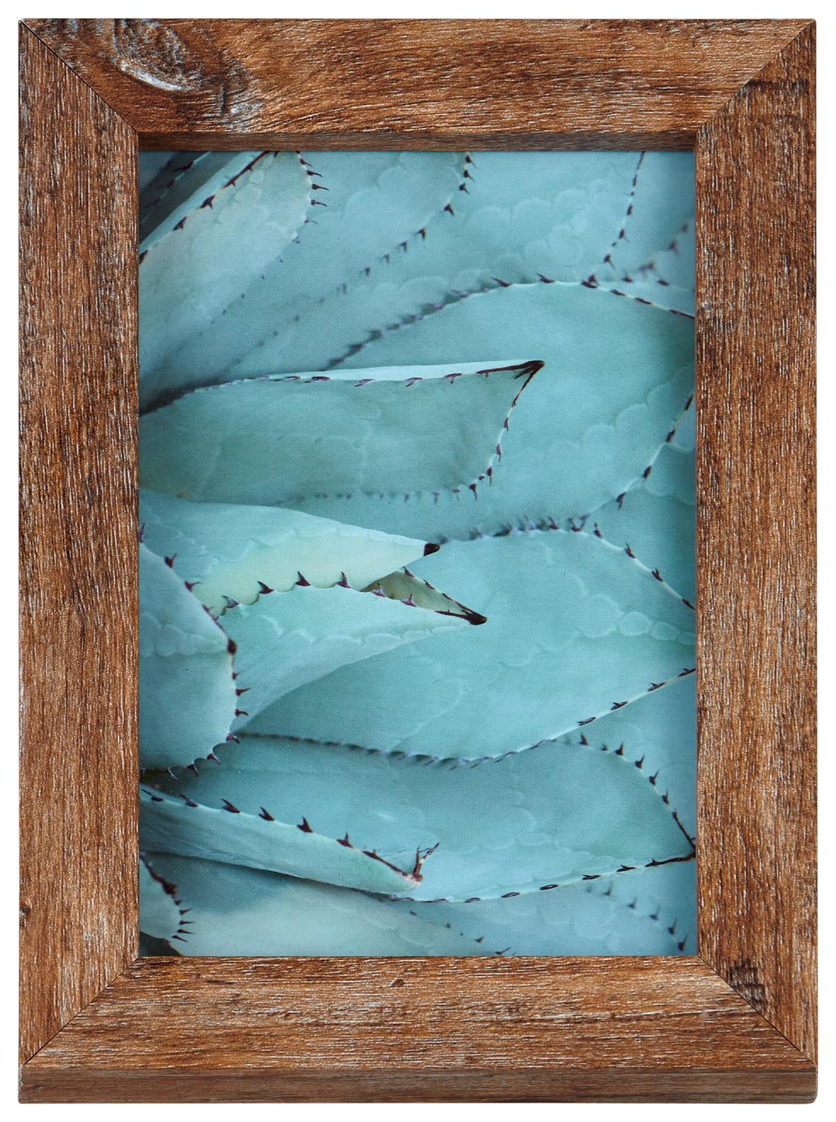 Bilderrahmen 10x15 cm Carla Holz Naturfarben, 12,7x17,7 cm - Nussbaumfarben, Basics, Glas/Holz (12,7/17,7/2cm) - Luca Bessoni
