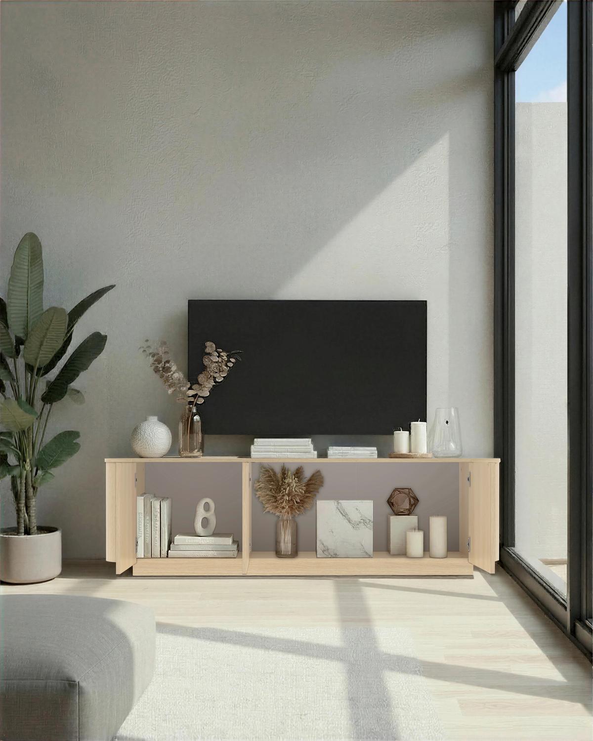 Lowboard Adriatico Eichefarben B: 181 cm - Eichefarben, Design, Holzwerkstoff (181/53/43cm) - MID.YOU