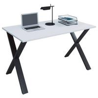 Schreibtisch Lona Weiß B: 80 cm - Schwarz/Weiß, MODERN, Holzwerkstoff/Metall (140/80/76cm) - MID.YOU