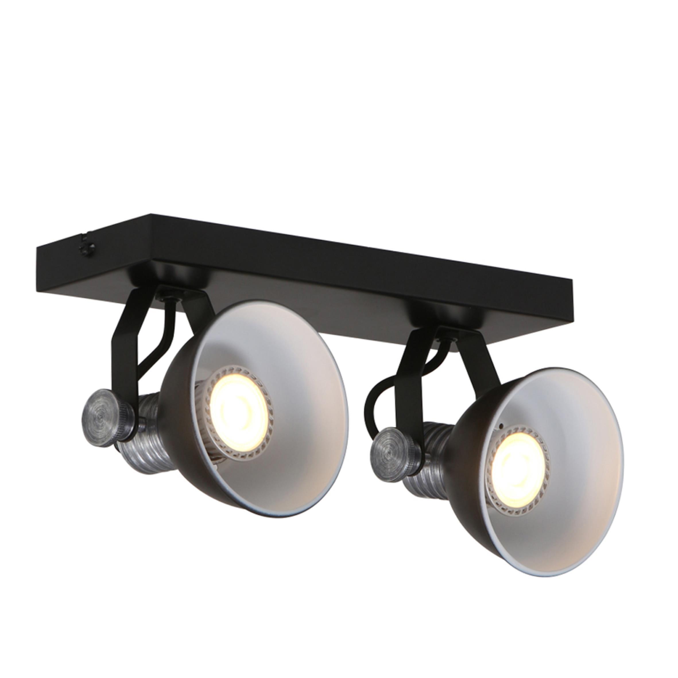 Deckenspots Brooklyn - Schwarz, Trend, Metall (13/16/32cm)