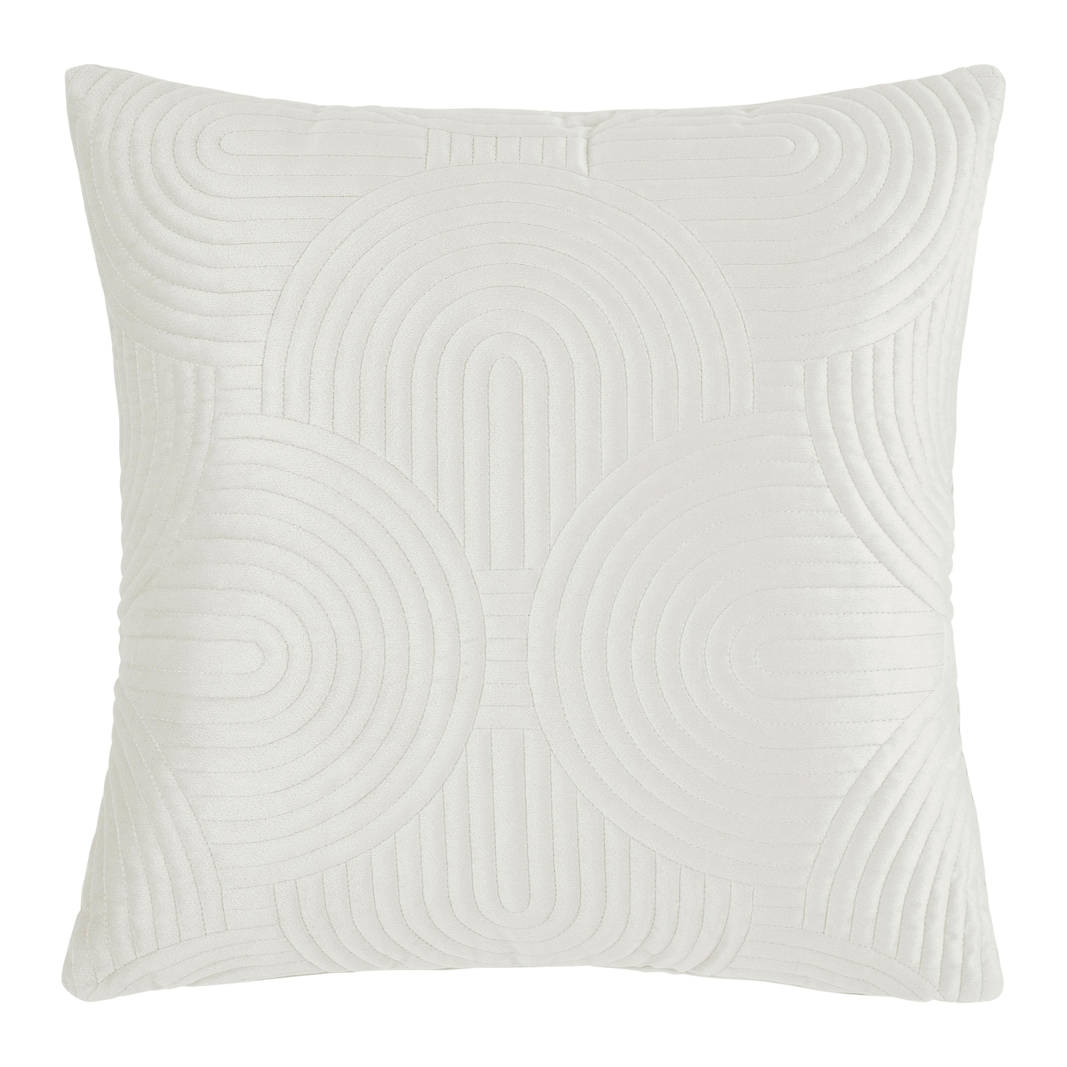 DEKORAČNÝ VANKÚŠ BOGGY - biela, Modern, textil (45/45cm) - Mömax