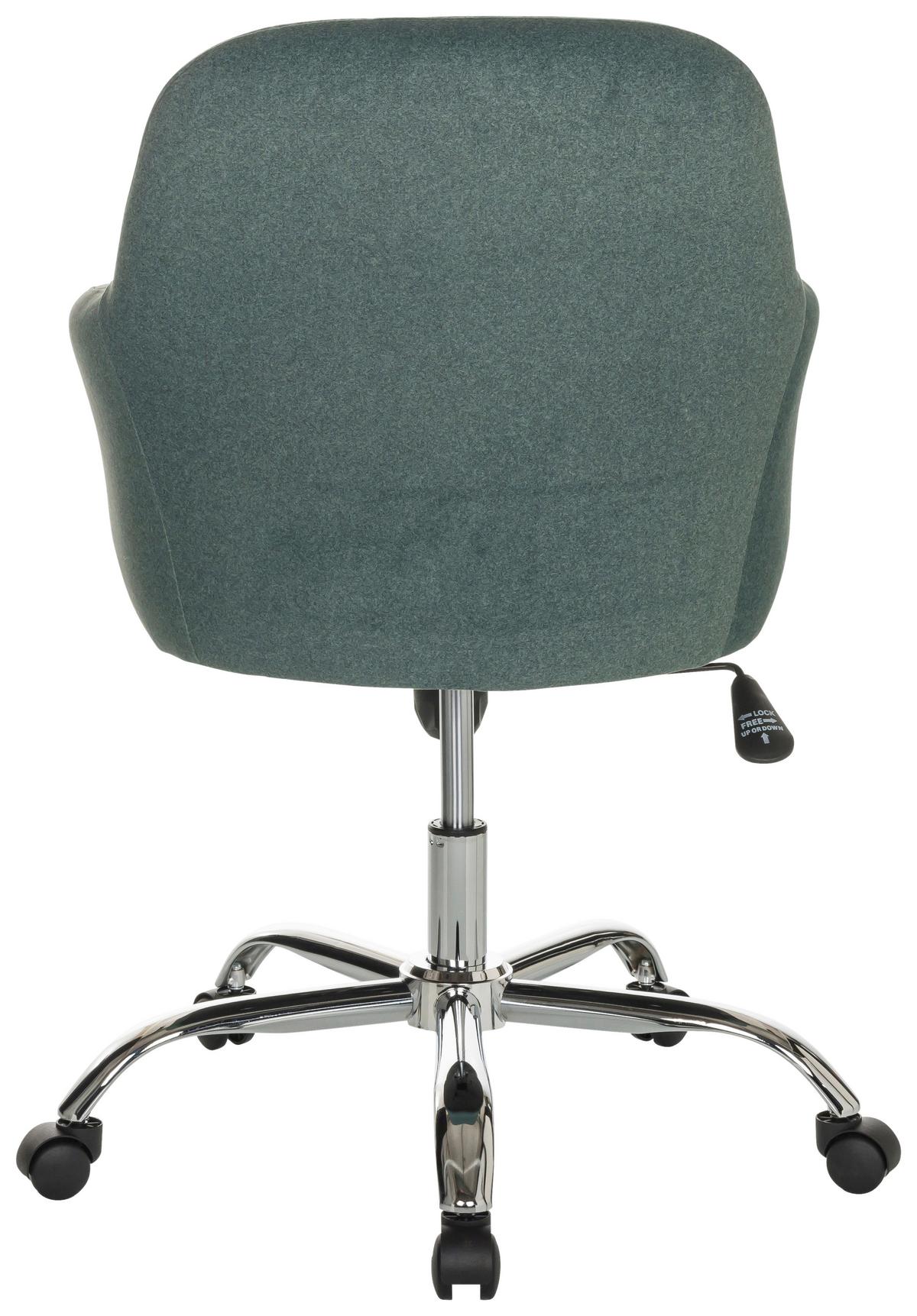 Drehstuhl Solao 300 - Chromfarben/Grün, Basics, Kunststoff/Textil (68/85-94/68cm) - MID.YOU