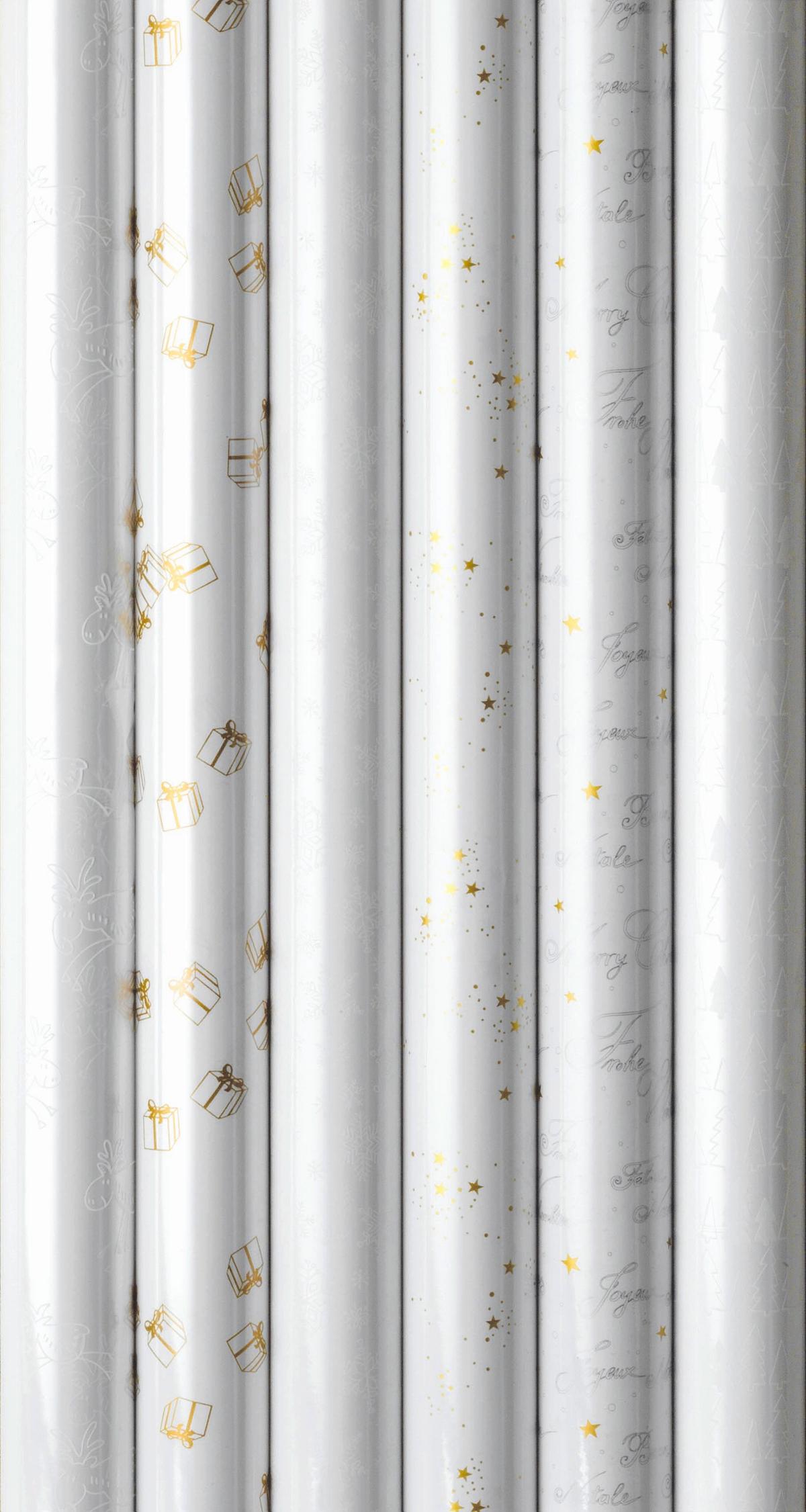 Geschenkpapier Weihnachten 70x250 Cm - Transparent/Silberfarben, Basics (70/250cm)