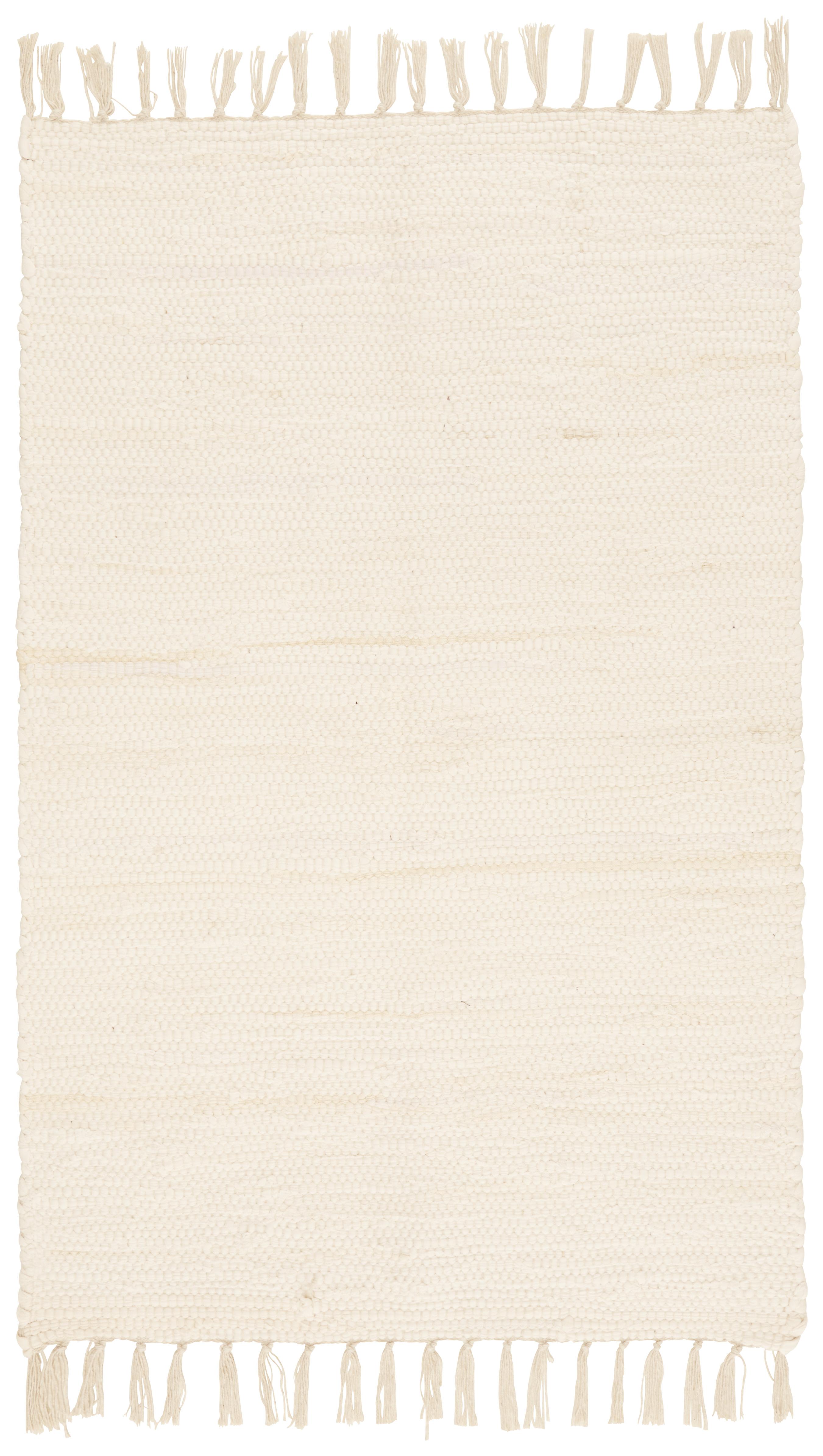 Tkaný Handričkový Koberec Julia 1, 60/90cm, Krémová - krémová, Konvenčný, textil (60/90cm) - Modern Living