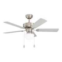 Deckenventilator 35074 Cadiz - Silberfarben/Naturfarben, Basics, Holz/Metall (106,6/46,1cm) - Eglo