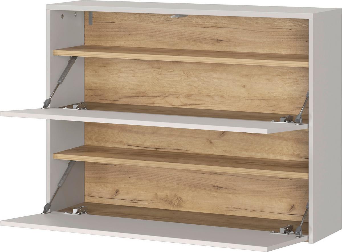 Garderobe Gw-Binetto 2-Teilig Eichefarben/Beige B: 99 cm - Eichefarben/Beige, Design, Holzwerkstoff (99/200/27cm) - Livetastic