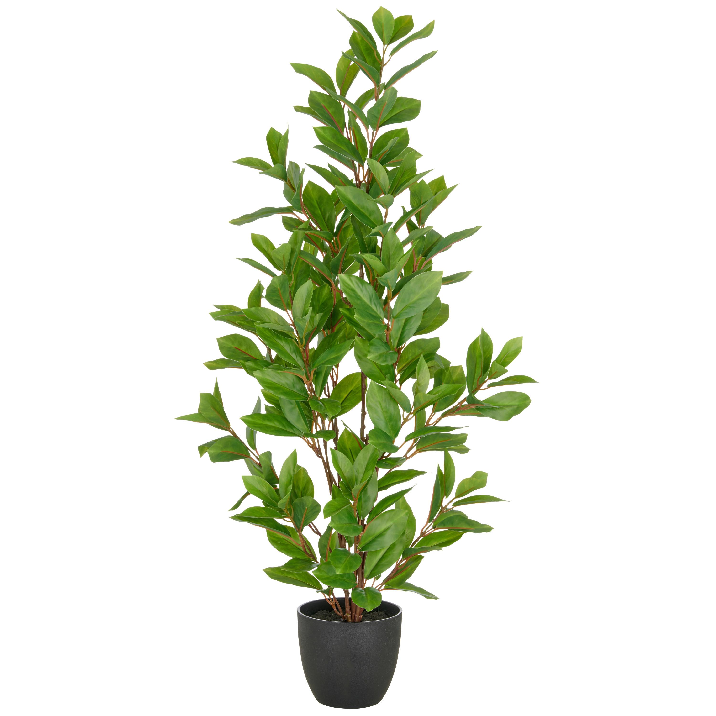 Kunstpflanze Epipremnum Kunststoff, Grün, H: 90 Cm - Schwarz/Braun, Basics, Kunststoff (90cm) - P & B