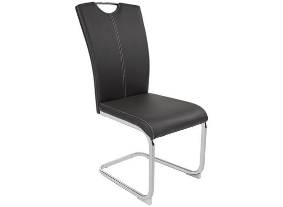 Pohupovací Židle Conny - šedá/bílá, Moderní, kov/textil Pohupovací Židle Conny - šedá/bílá, Moderní, kov/textil