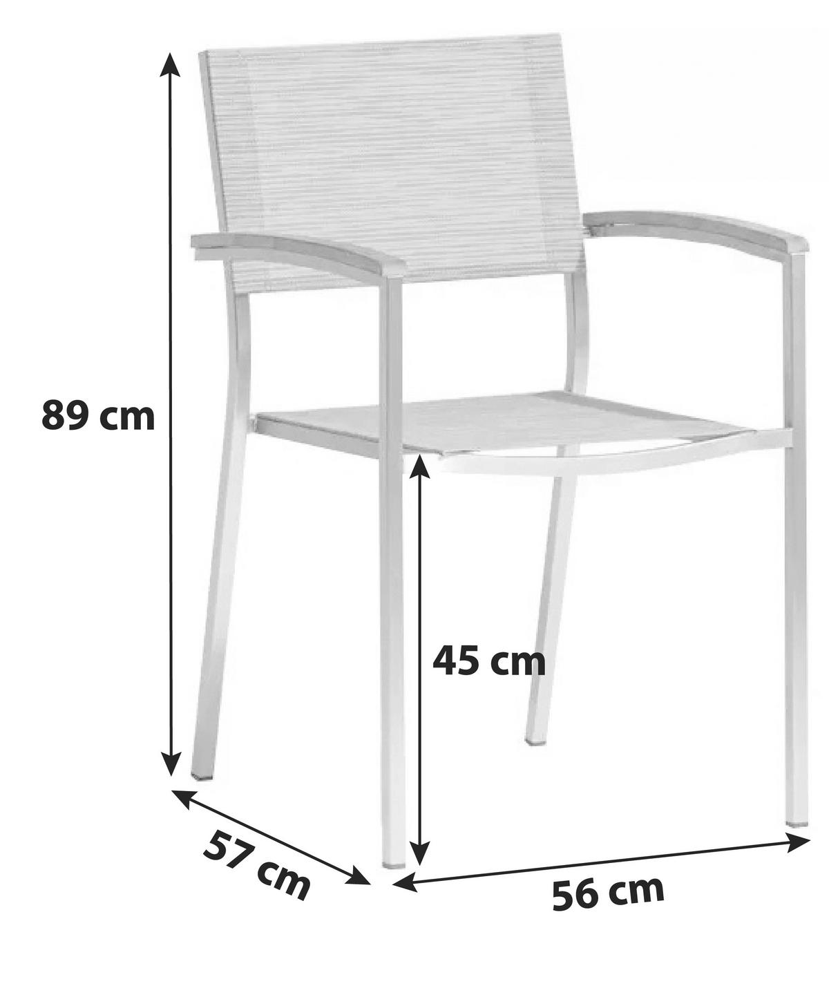 Gartengarnitur 5-Tlg. Skye Alu/Teakholz - Sandfarben/Anthrazit, Basics, Holzwerkstoff/Textil (160/72/90cm) - Gardenson