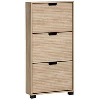 Schuhkipper Emmik, Eiche Artisan B: 59,8 - Schwarz/Eiche Artisan, Design, Holzwerkstoff (59,8/124/19,55cm) - MID.YOU