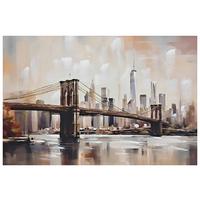 Obraz na plátne 120/60cm - viacfarebná, Modern, drevo/textil (120/80/3cm) - Mömax