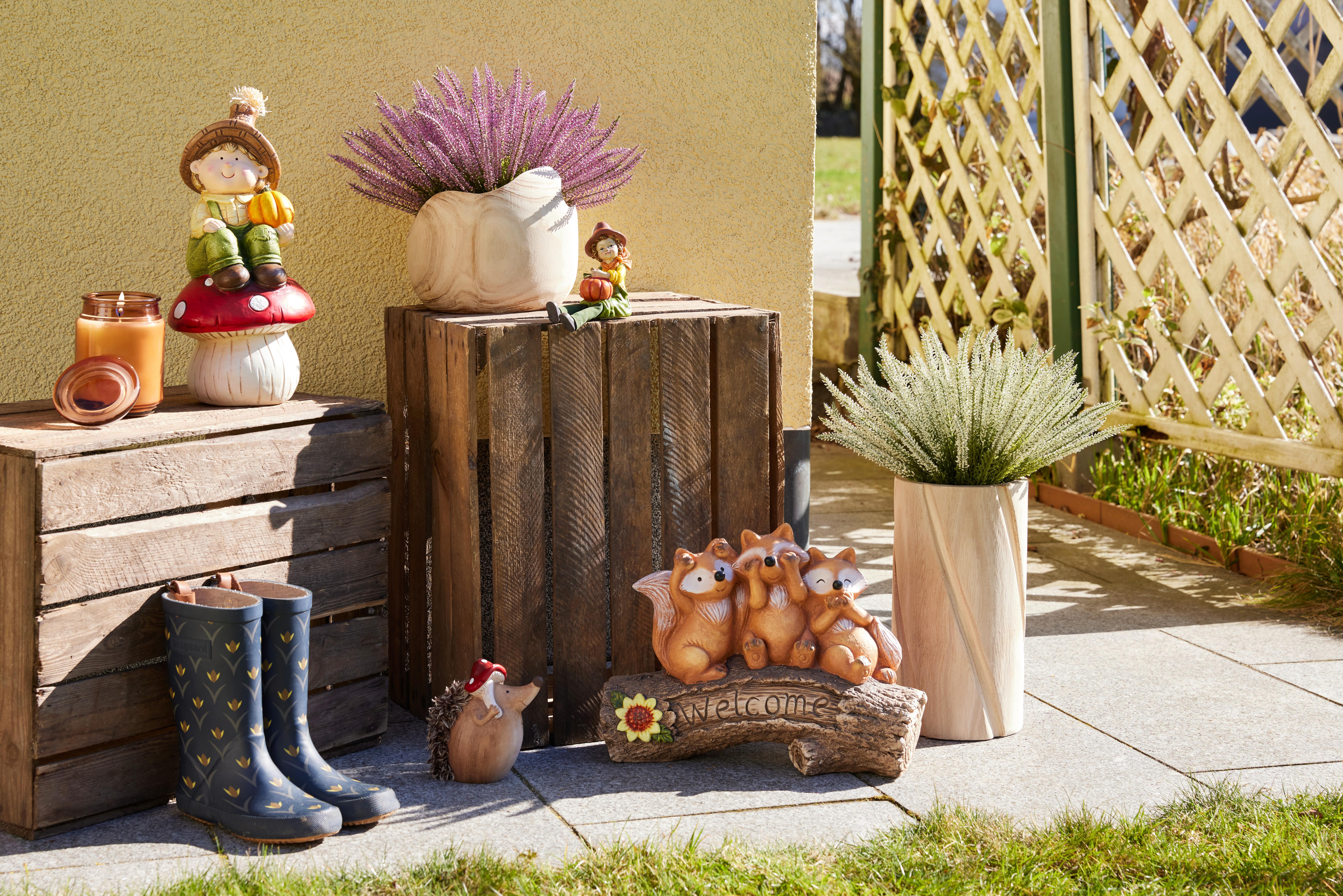 Vase Groot - Naturfarben, Basics, Holz (16/30cm) - Luca Bessoni