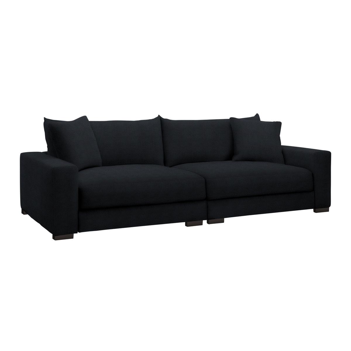 Mega pohovka PEDRO 1200, černá - černá, Moderní, kov/dřevo (261/83/124cm) - Mömax
