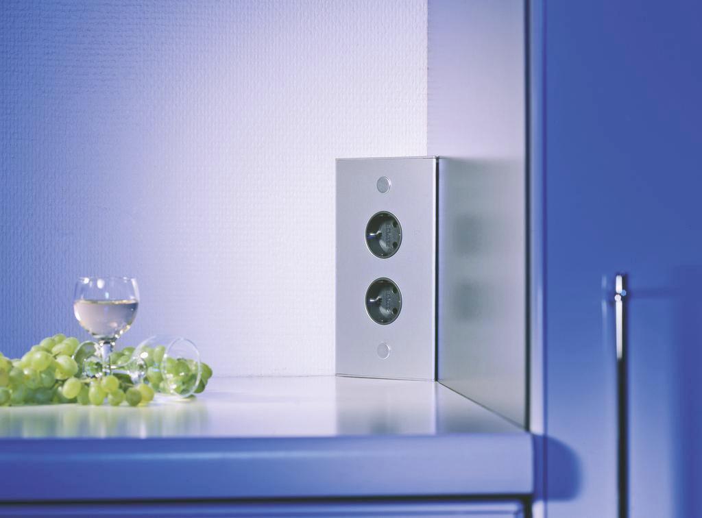 Funktionales Steckdosenelement für die Küche