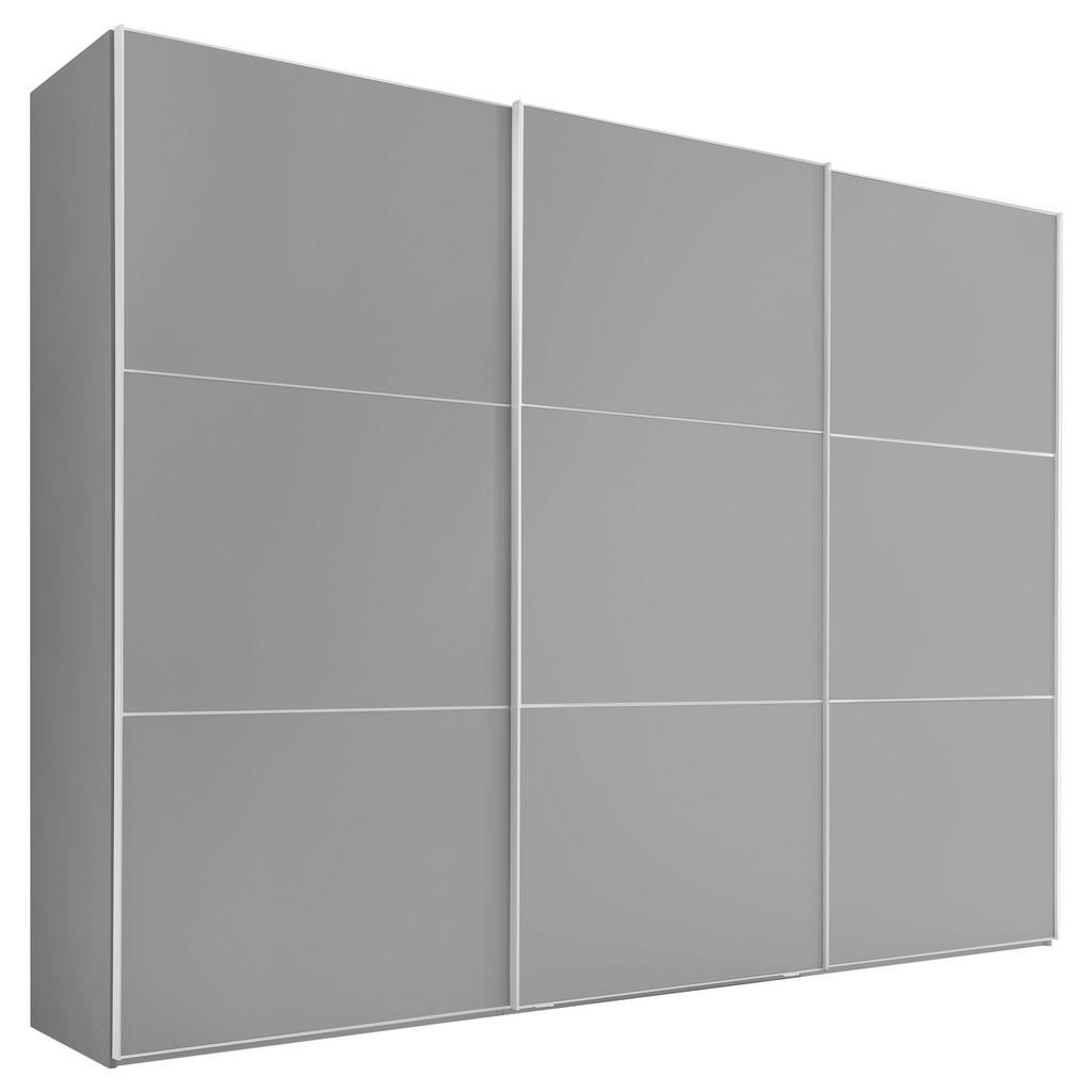 Schwebetürenschrank 336cm Includo, Grau