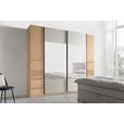 Schwebetürenschrank + Spiegel B: 274cm Ondega Eiche Dekor - Eichefarben, KONVENTIONELL, Holzwerkstoff (274/242,2/61cm) - Ondega