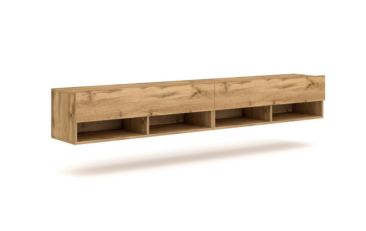 Lowboard TV Stand Derby 280 Eiche Wotan B: 280 cm - Eiche Wotan, Design, Holzwerkstoff/Kunststoff (280/31/33cm) - MID.YOU