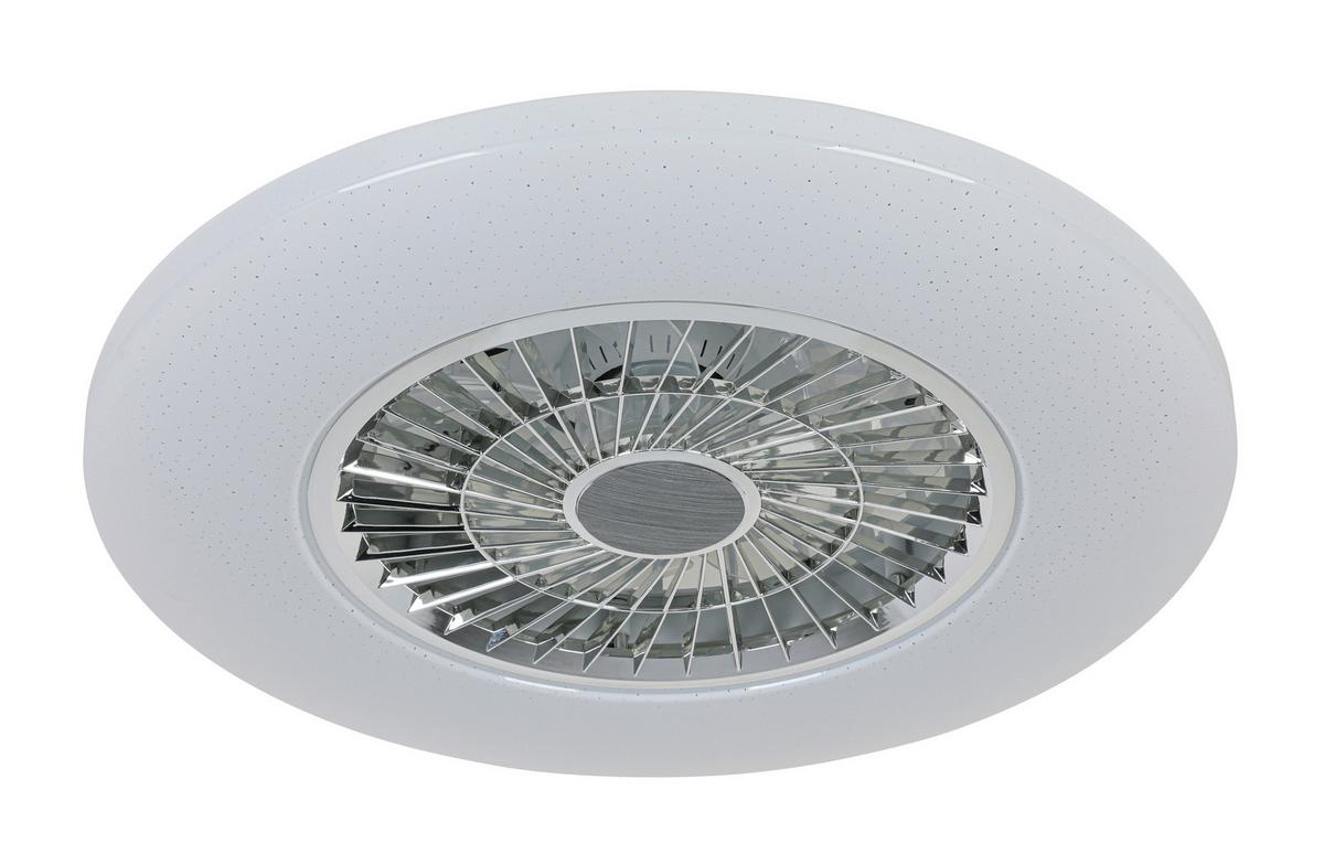 STROPNÉ LED SVIETIDLO LUFTIKU - biela/chrómová, Konventionell, kov/plast (58/14,5cm) - Premium Living