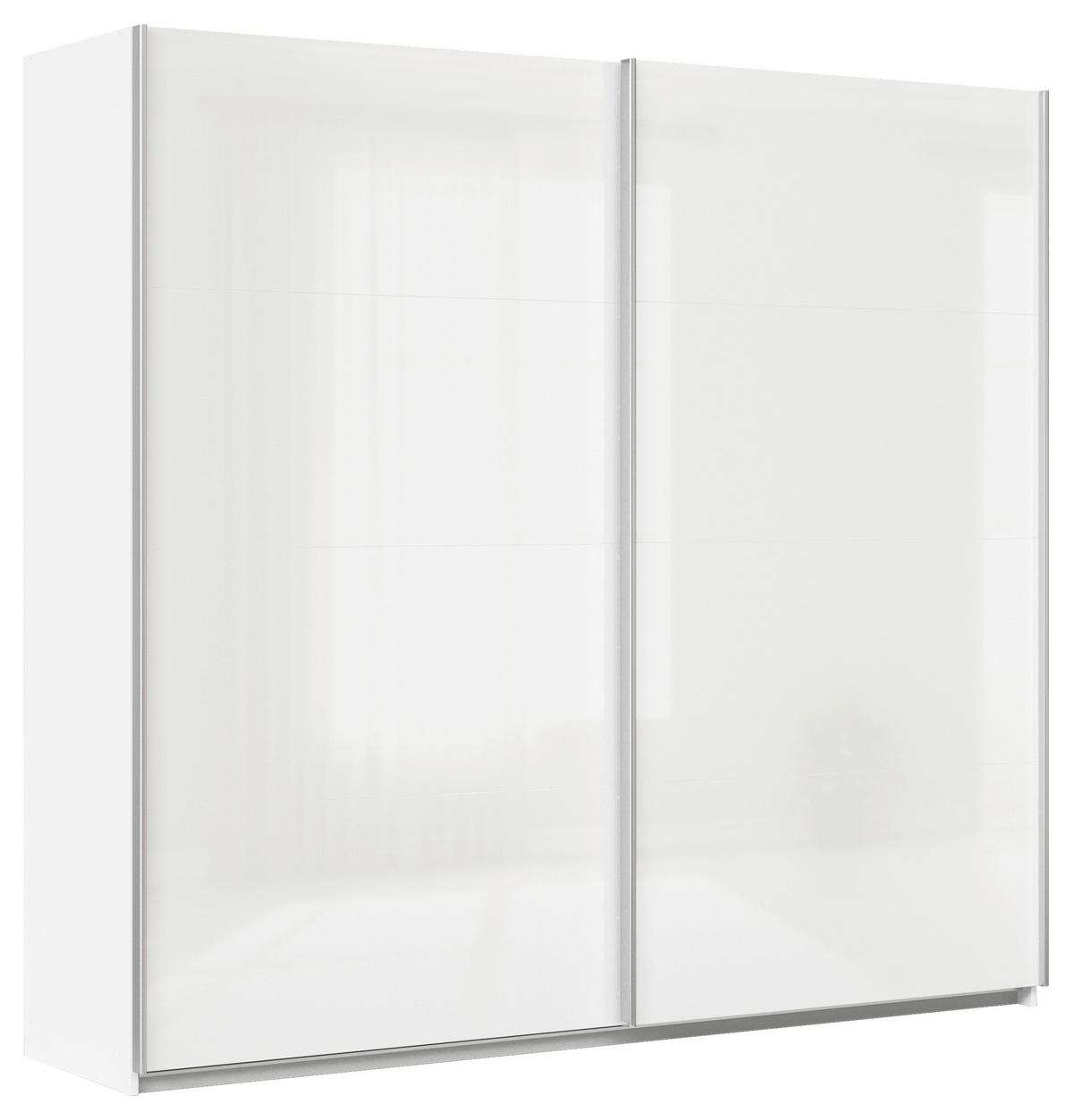 Tolóajtós Szekrény Feldkirch 225/210 Cm - magasfényű fehér/fehér, Modern, faalapú anyag (225/210/62cm)