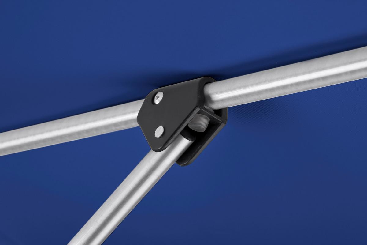 Sonnenschirm Venedig Bxhxt: 270x250x270 Cm Blau - Blau/Silberfarben, Basics, Textil/Metall (270/250/270cm) - Schneider