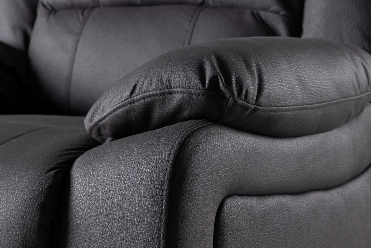 Relaxsessel Singapore Schwarz B: 96cm - Schwarz, MODERN, Textil/Metall (96/100/106cm) - Livetastic