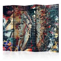 Paravent Multicolor B: 225 cm - Multicolor, Basics, Holz/Textil (225/172/3cm) - artgeist