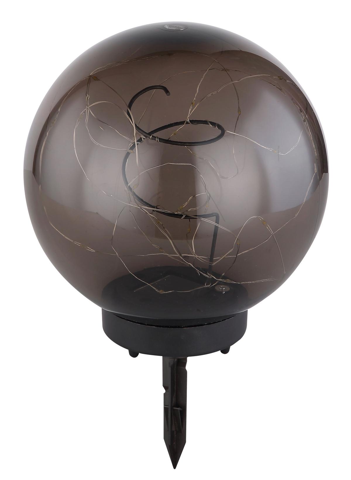 Solarleuchte 33806 - Grau, Basics, Kunststoff (20/30cm) - Globo