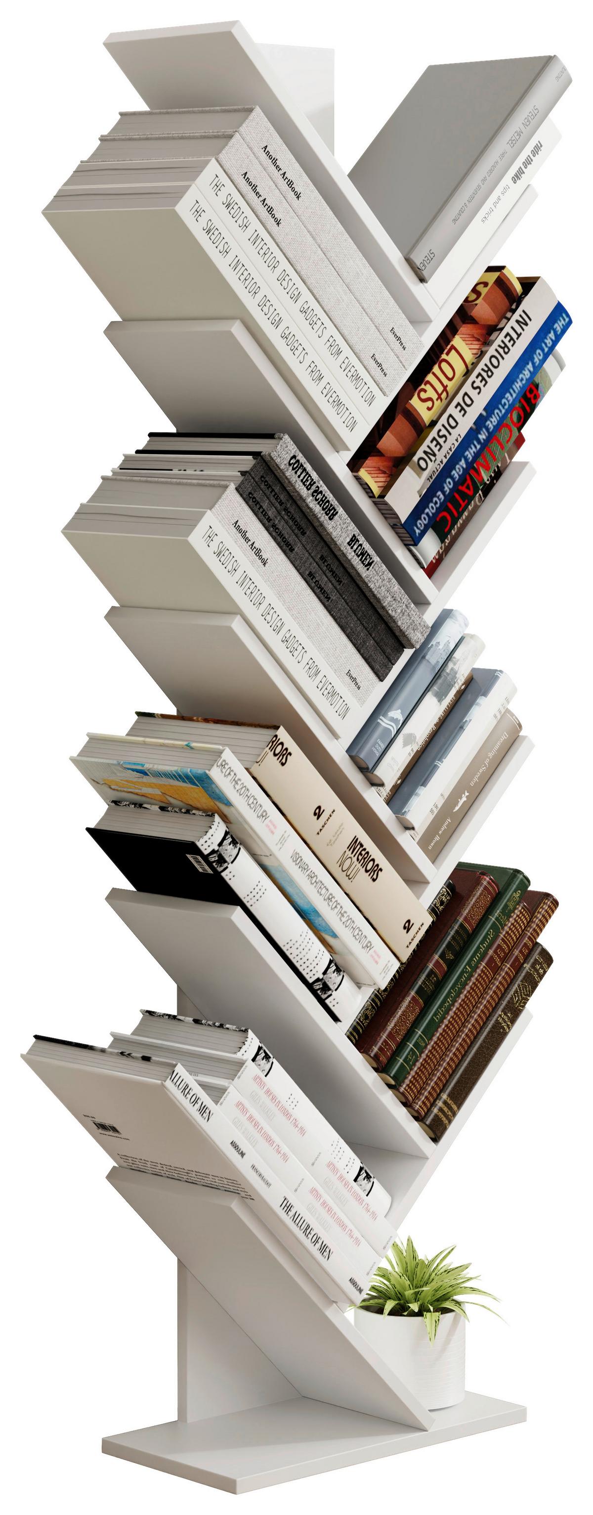 Regal Nulis Weiß B: 40 cm - Weiß, Design, Holzwerkstoff (40/140/20cm) - MID.YOU