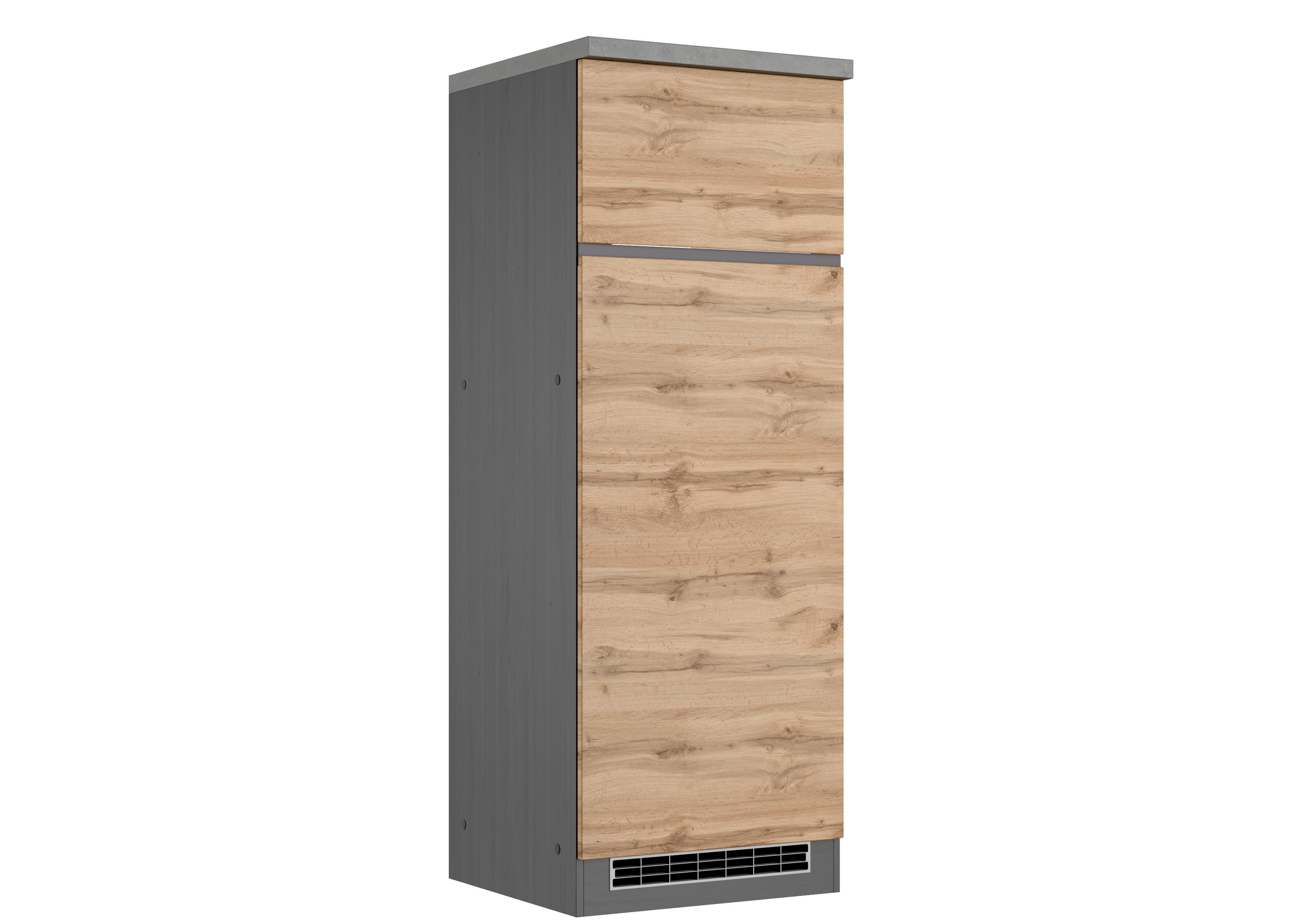 Kühlschrank-umbauschrank Turin 60 Cm Graphitfarben/eiche