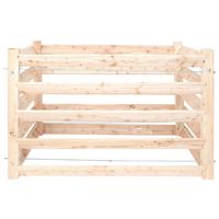 KOMPOSTER KOMPOSTER LÄRCHE 130X100X80 CM - Lärchefarben, Basics, Holz (130/80/100cm)