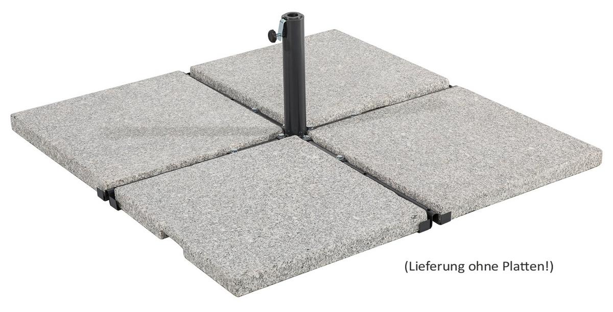 Schirmständer Metall für LxBxH: 105x105x35cm Standard - Anthrazit, Basics, Metall (105/105/35cm) - Schneider