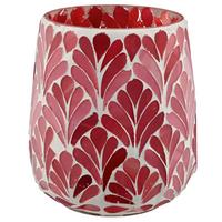 TEELICHTHALTER CAROLINE - Rot, Basics, Glas (11/12/11cm)