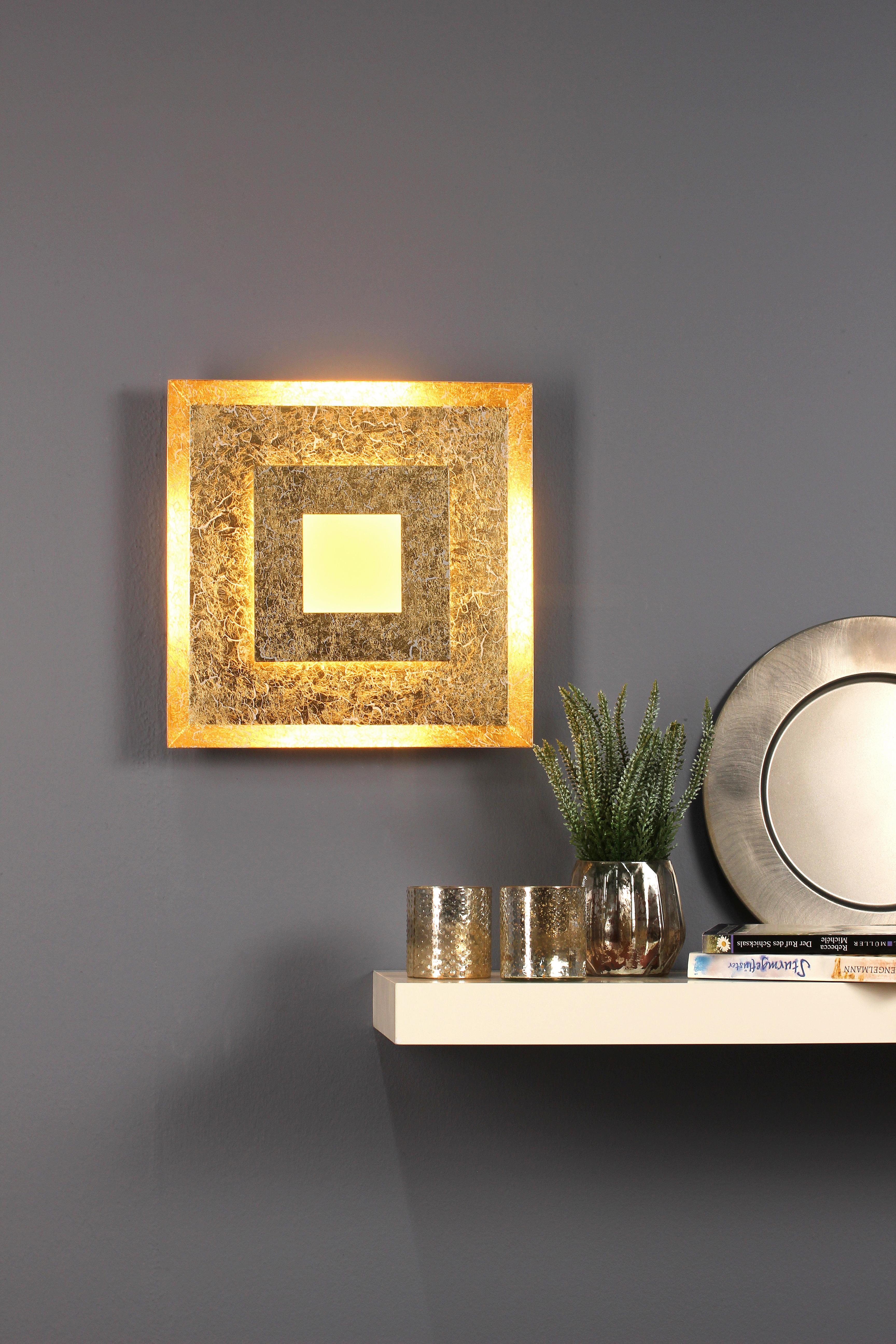LED-Wandleuchte 9021 S Go Window - Goldfarben, Basics, Metall (32/5,5/32cm)