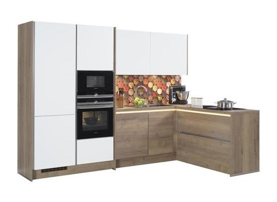 Eckküche Las Vegas/Singapur - Eichefarben/Weiß, MODERN, Holzwerkstoff (307,2/186,6cm) - Vertico Eckküche Las Vegas/Singapur - Eichefarben/Weiß, MODERN, Holzwerkstoff (307,2/186,6cm) - Vertico