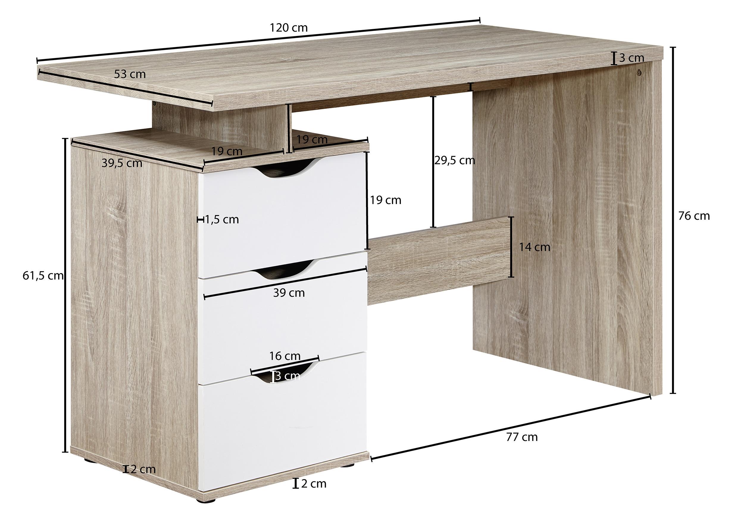 Zeitlos moderner Schreibtisch mit Stauraum