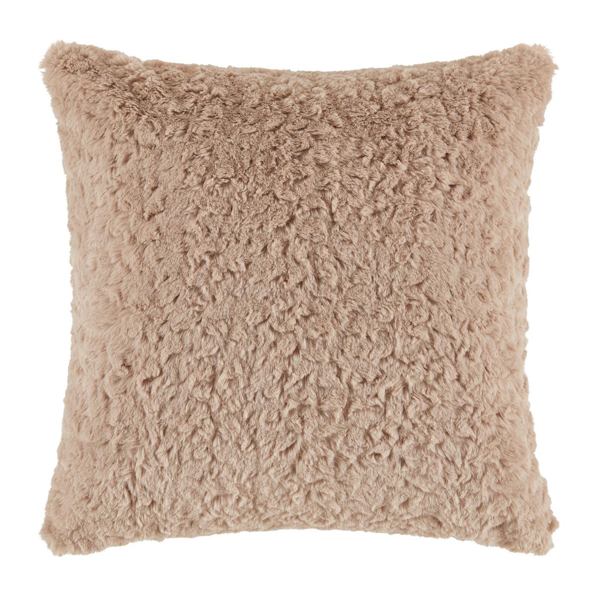 Dekorační polštář Rabbit Brushed, 45/45cm - světle hnědá, textil (45/45cm) - Modern Living