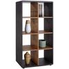 Regal Fontana B 73,2cm, Betonoptik/eiche Dekor - Eichefarben/Dunkelgrau, MODERN, Holzwerkstoff (73,2/145/35cm)