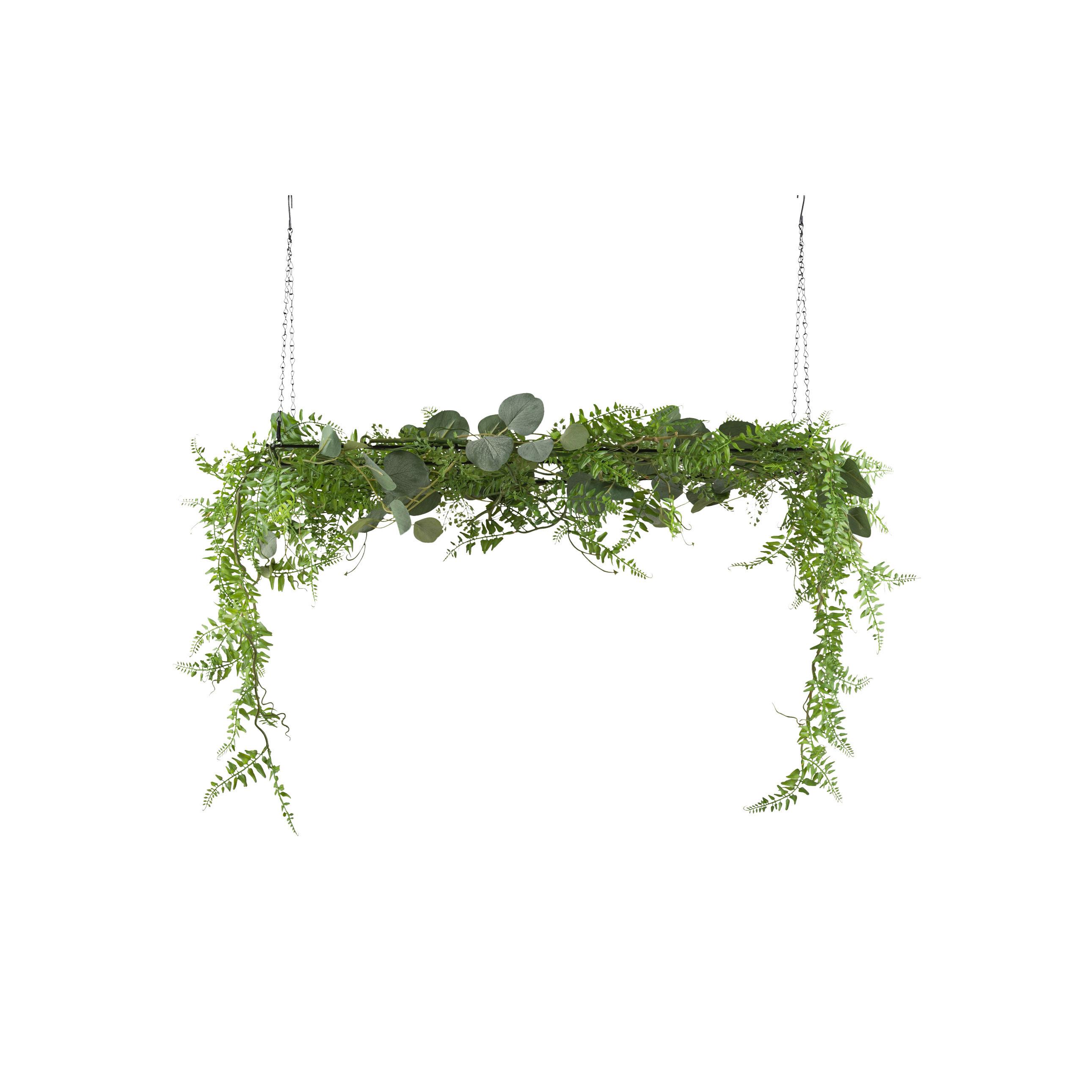 Kunstpflanze Hängepflanzen Grün, 45 cm - Grün, Design, Kunststoff (45cm) - P & B