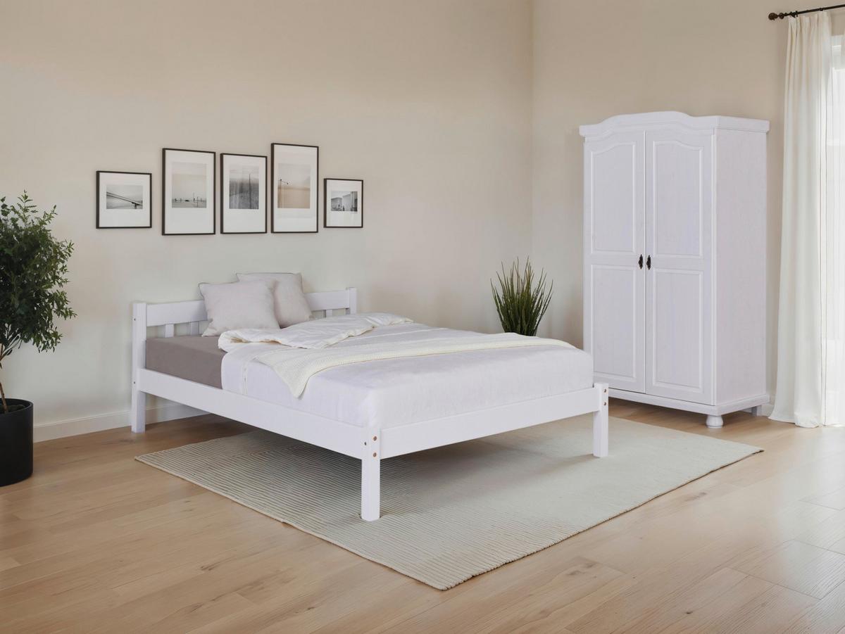 Einzelzimmer Vilmar Hedda Weiß 2-teilig - Weiß, MODERN, Holz - MID.YOU